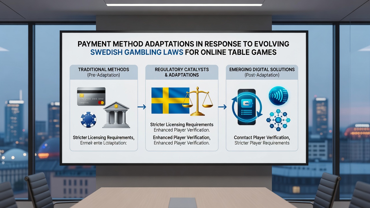 Payment processing adaptations for Swedish online table games