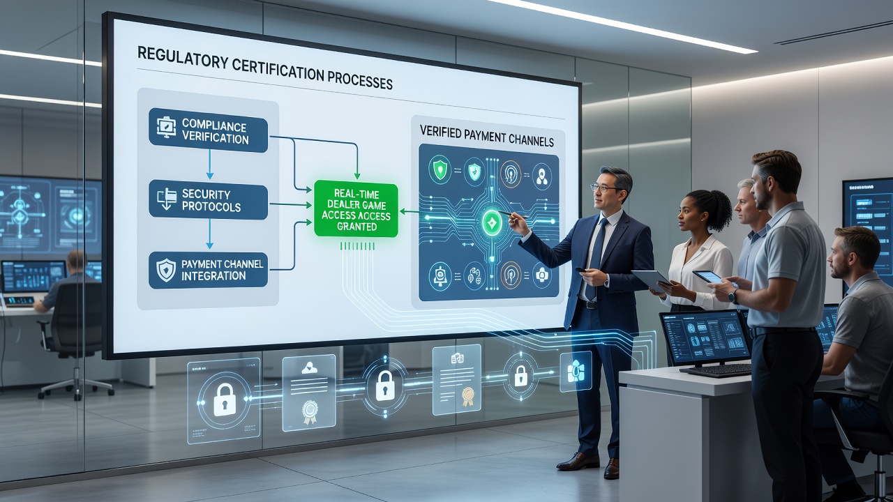 Secure payment verification flow on Nordic mobile gaming platform with regulatory compliance indicators